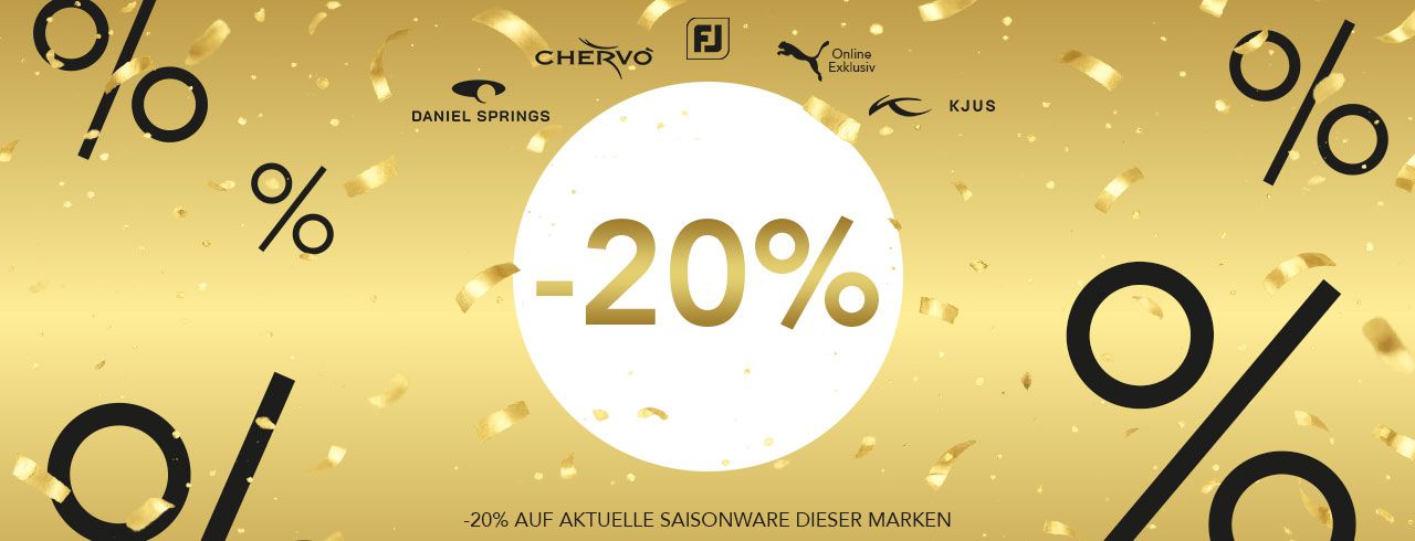 20% auf diese Marken sparen