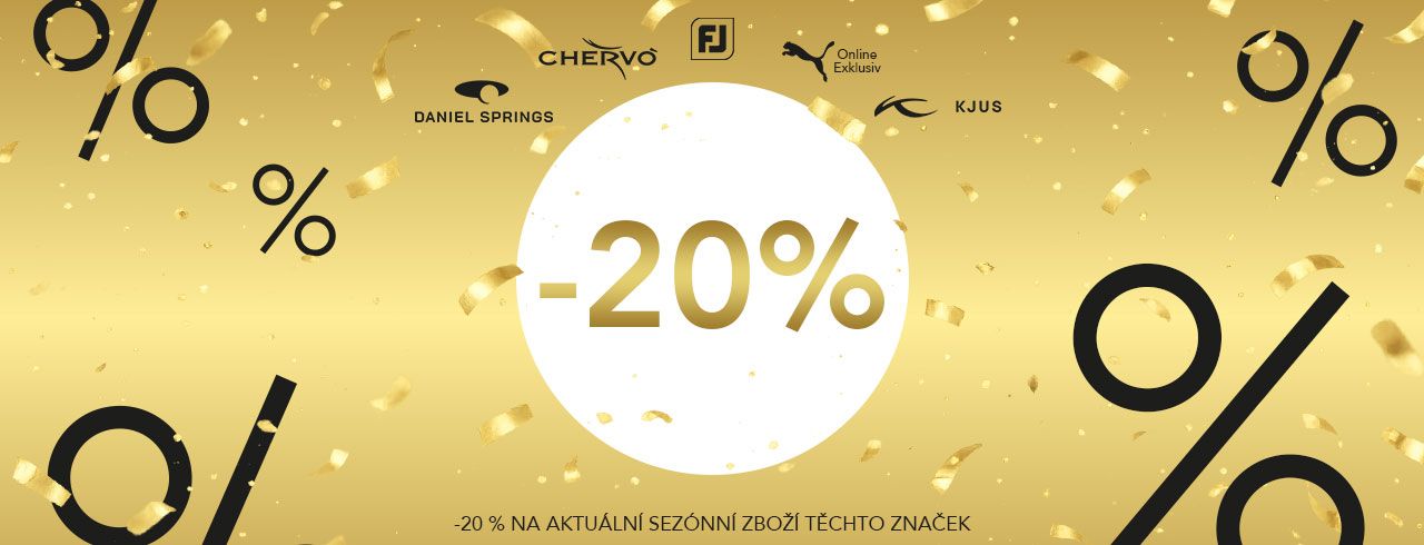 Ušetřete 20 % na těchto značkách