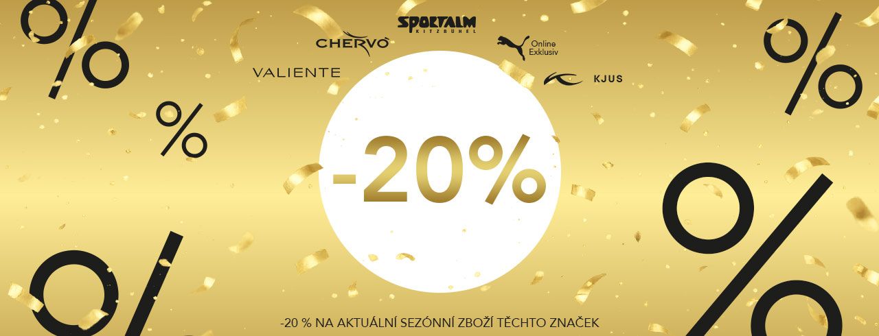 Ušetřete 20 % na těchto značkách