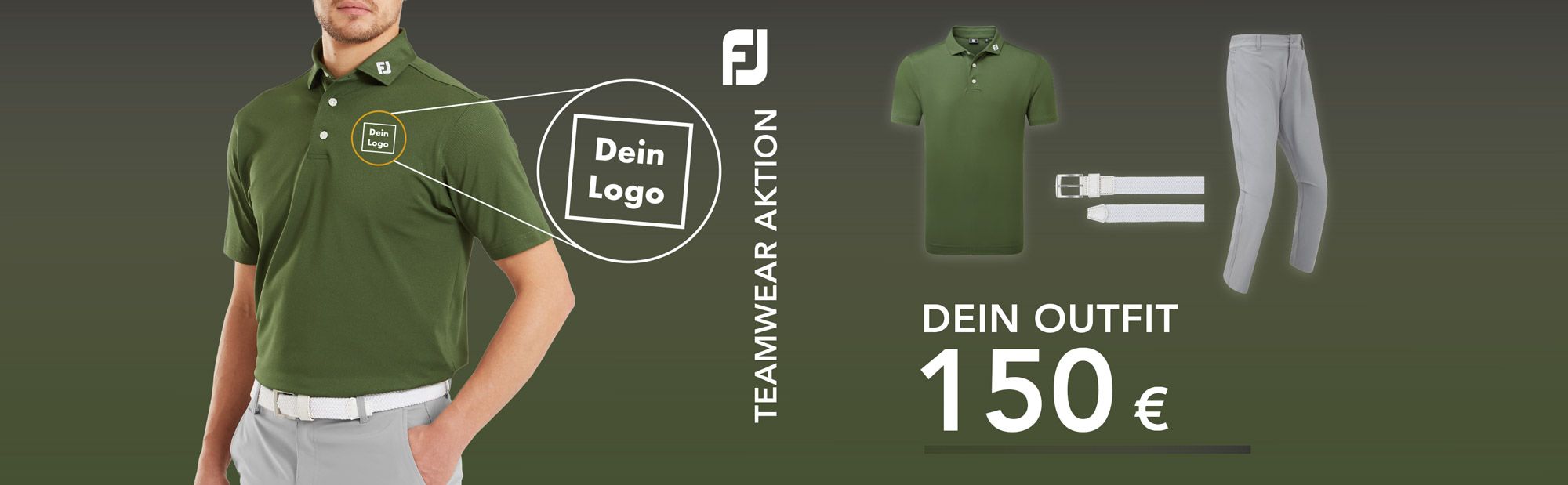 FootJoy Teamwear Grünes Polo