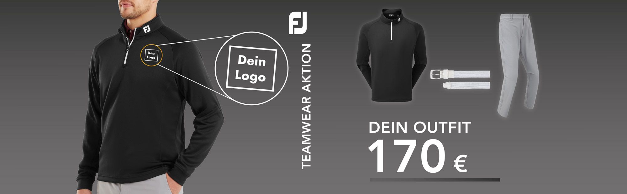 FootJoy Teamwear Graues Polo