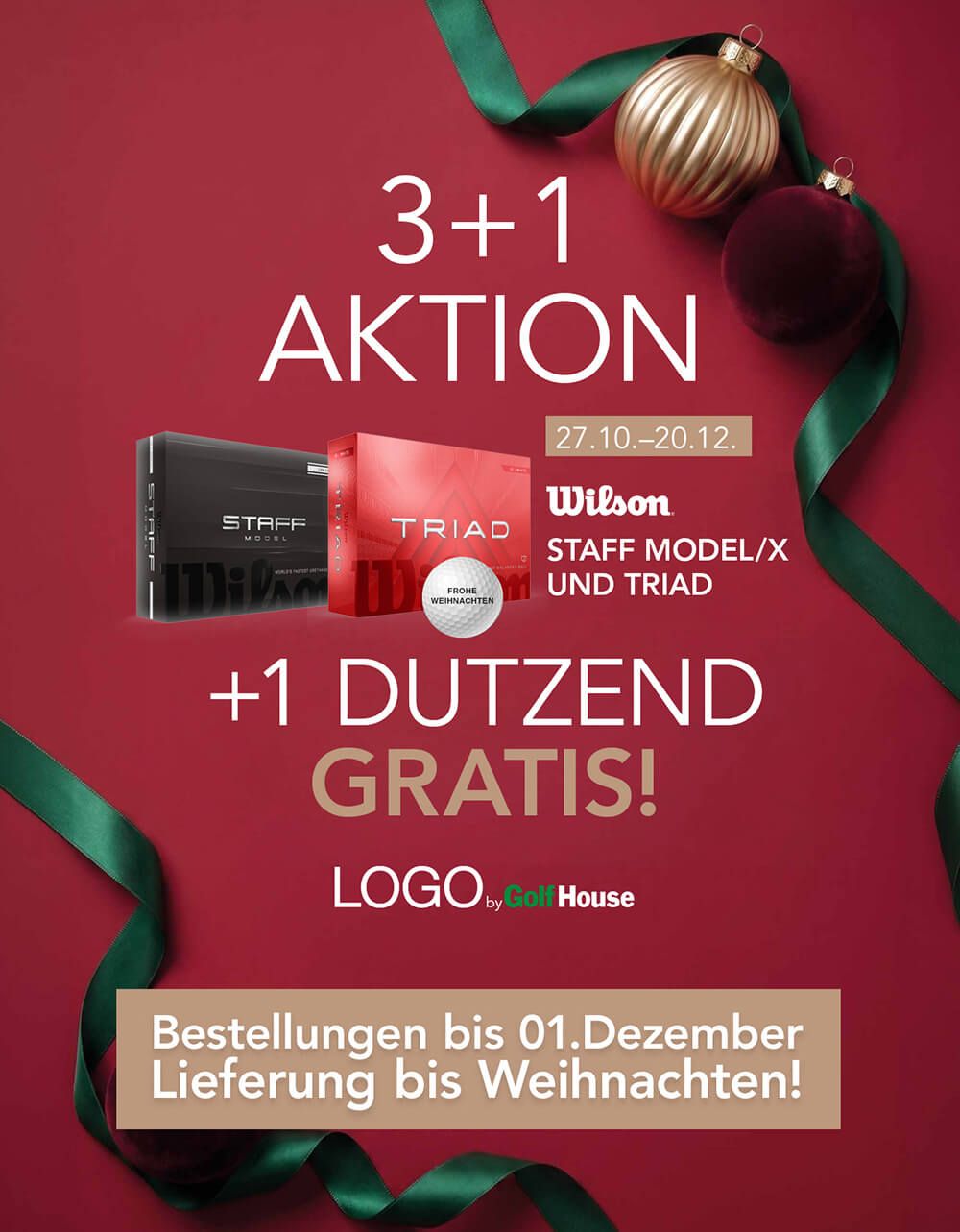 Wilson 3+1 Weihnachtsaktion