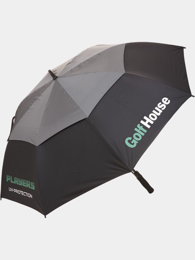 Golf House deštník s UV faktorem a logem GH černá