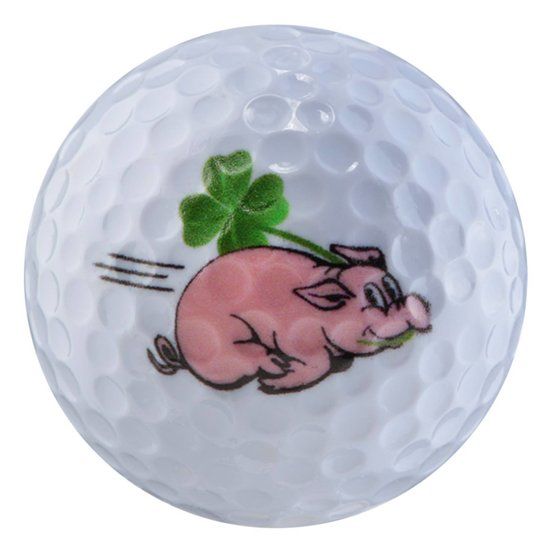 Magballs Lucky pig motif ball white