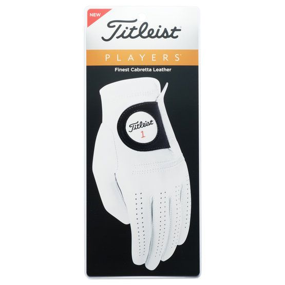 Titleist Players golf glove for the right hand white