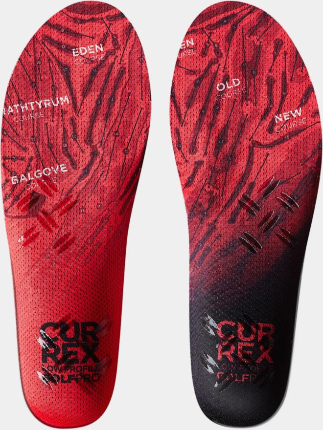 Currex GolfPro Golf-Einlegesohle Low rot