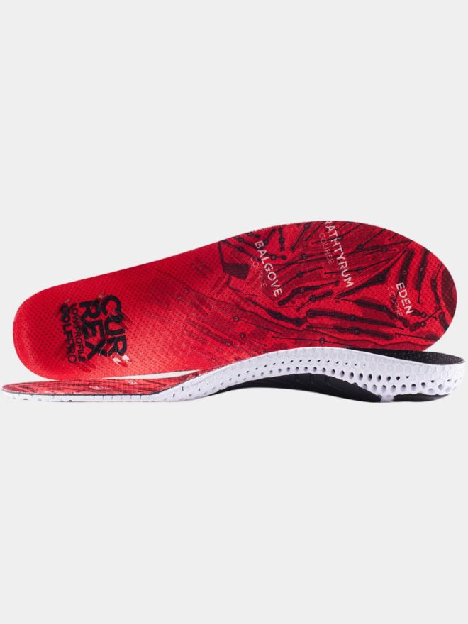 Currex GolfPro Golf-Einlegesohle Low rot