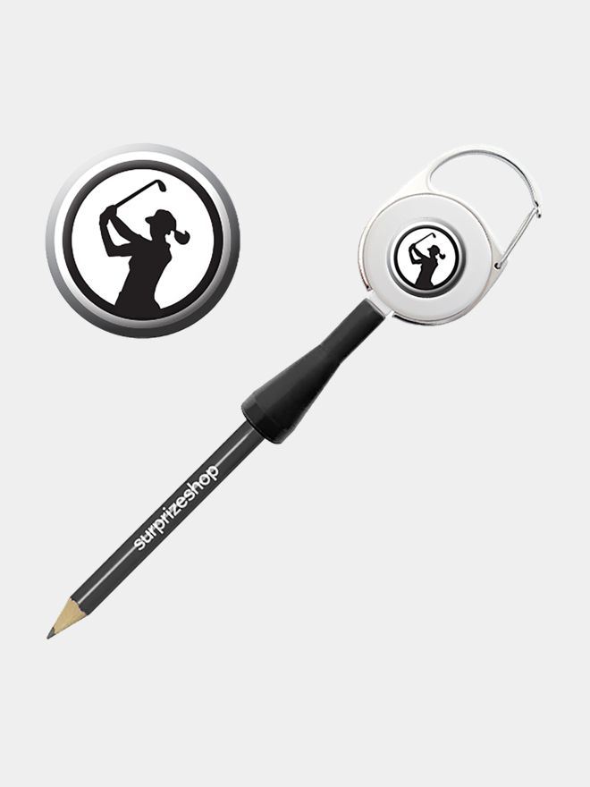 Surprizeshop Stift black Lady Golfer schwarz