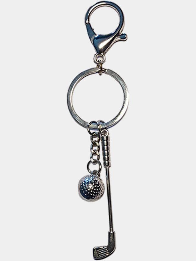 Around-Golf Keychain silver