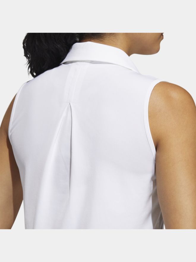 adidas ULTIMATE 365 SOLID ohne Arm Polo weiß