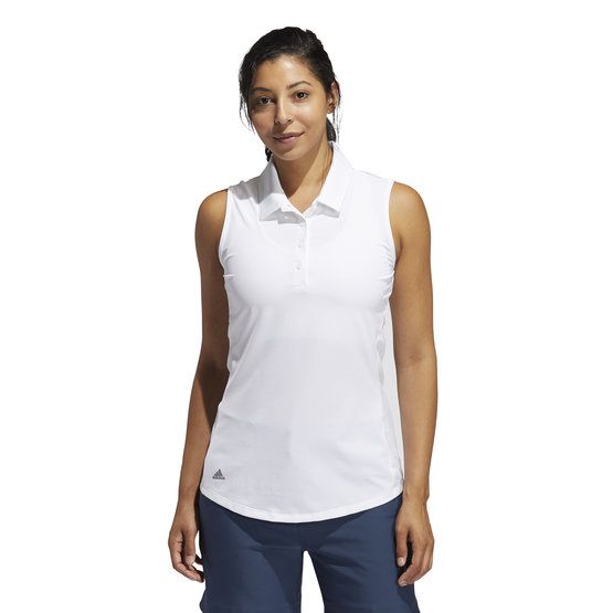 Adidas ULTIMATE 365 SOLID sleeveless polo white