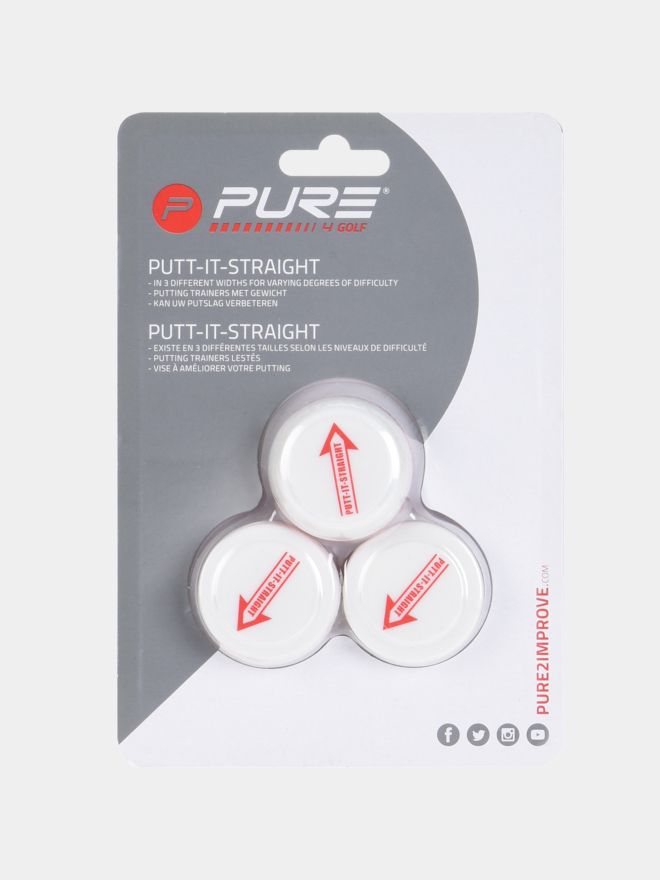 Pure 2 Improve Putt-Training Übungsbälle weiß