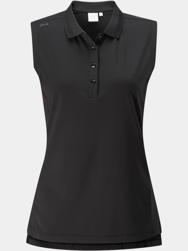 Ping Solene ohne Arm Polo schwarz