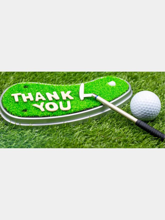 Golf House Gutschein zum Drucken Thank you set