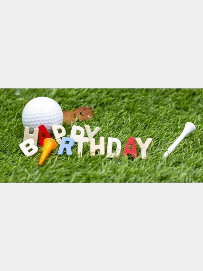 Golf House Gutschein zum Drucken Birthday