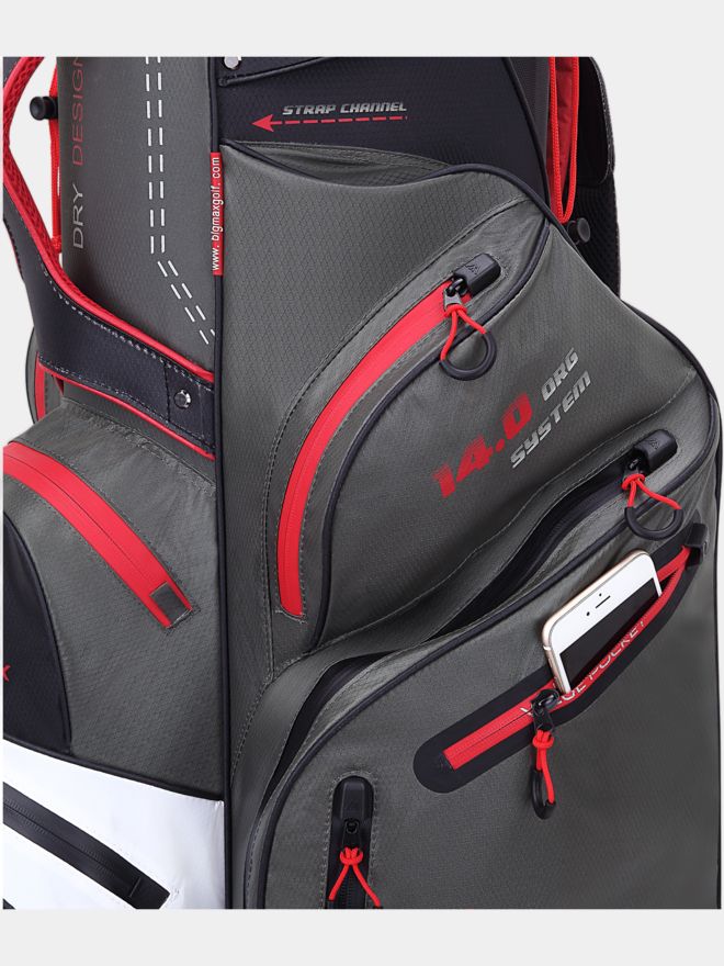 Big Max DRI LITE Silencio 2 Cartbag grau-rot