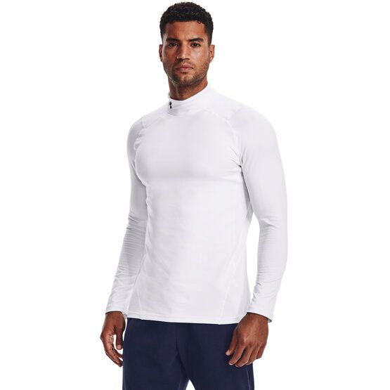 Under Armour CG Armour Fitted Mock Thermo Unterzieher weiß