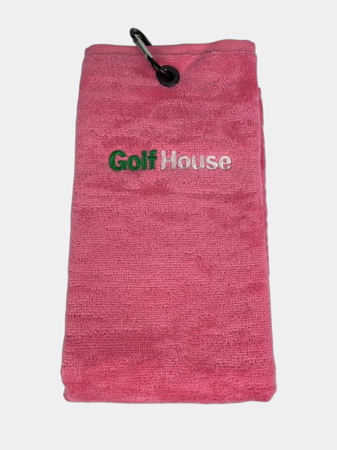 Golf House TriFold Handtuch rosa