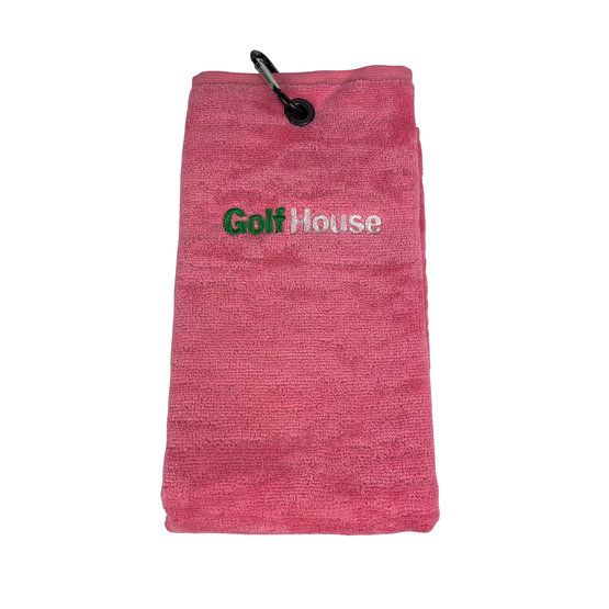 Golf House TriFold Handtuch rosa