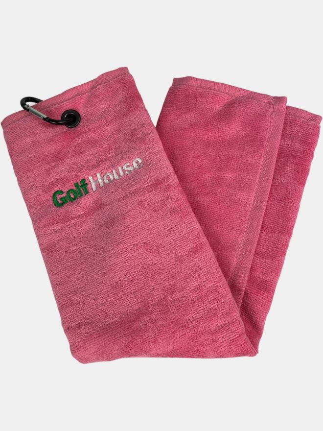 Golf House TriFold Handtuch rosa