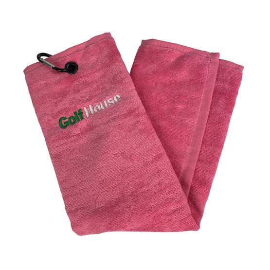 Golf House TriFold Handtuch rosa