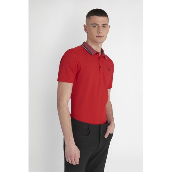 Calvin Klein MONTEREY Halbarm Polo rot