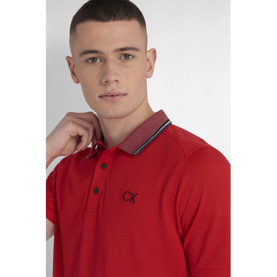 Calvin Klein MONTEREY Halbarm Polo rot