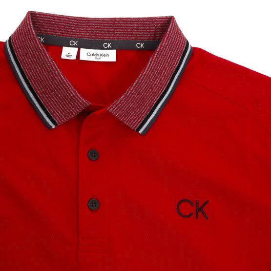 Calvin Klein MONTEREY Halbarm Polo rot