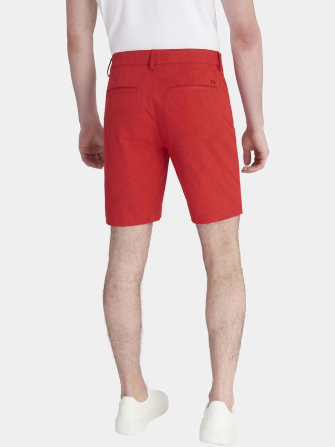 Calvin Klein PRINTED GENIUS 4-WAY Stretch Bermuda rot