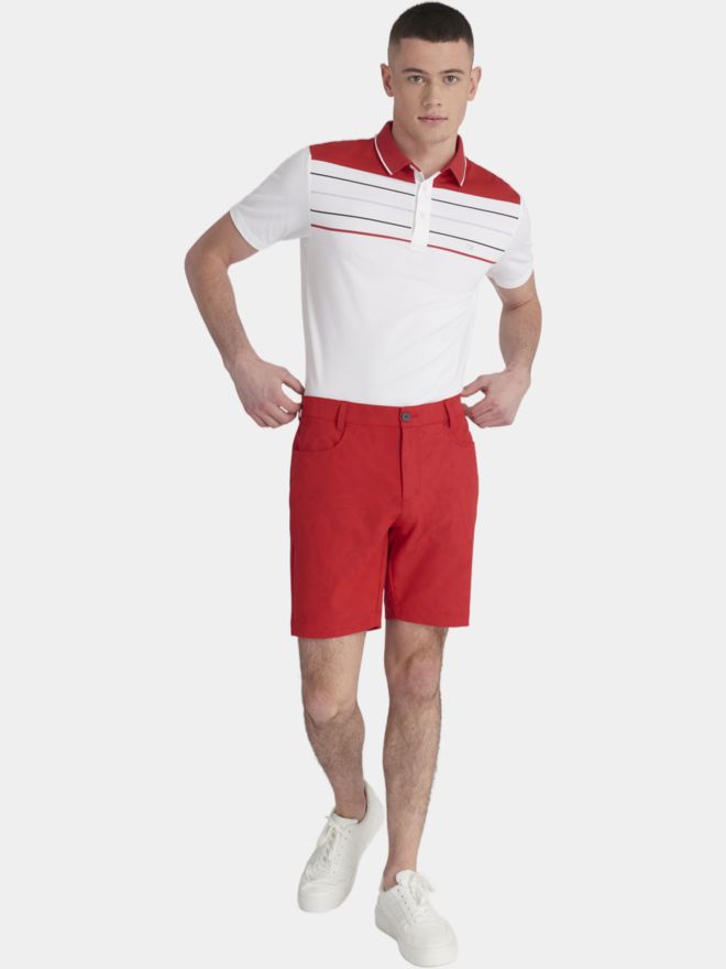 Calvin Klein PRINTED GENIUS 4-WAY Stretch Bermuda rot