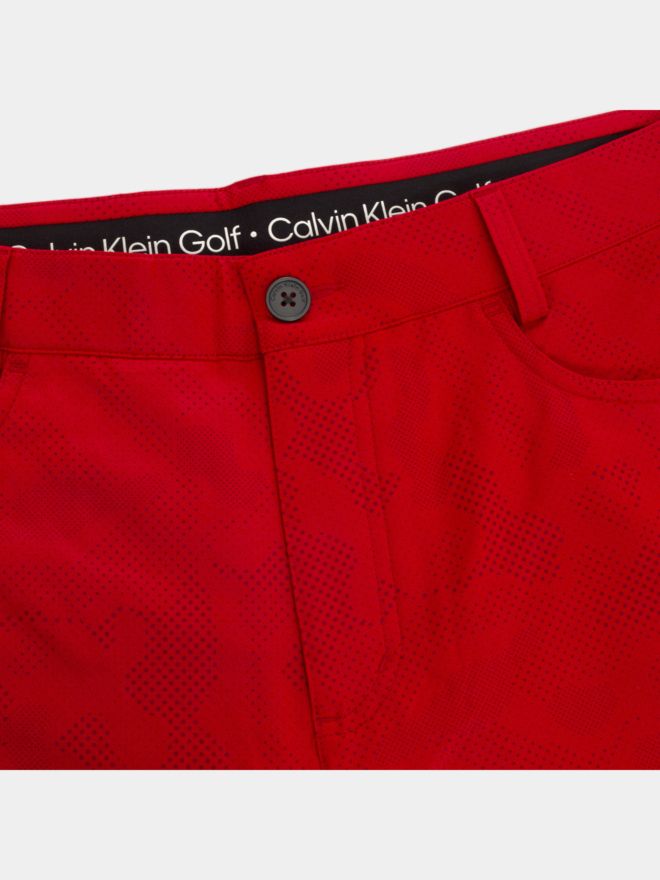 Calvin Klein PRINTED GENIUS 4-WAY Stretch Bermuda rot