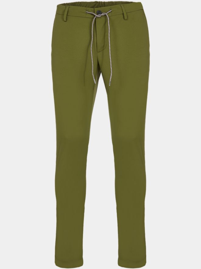 Alberto Jump-G - Jogpantové kalhoty Coolmax Super Light WR olivová