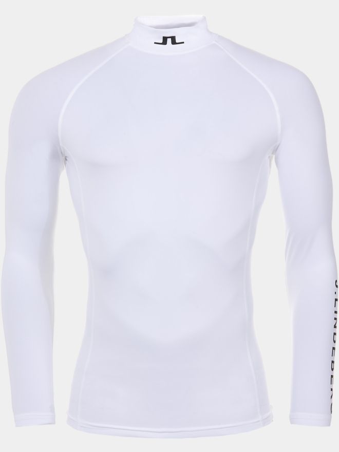 J.Lindeberg Aello Soft Compression Mock Unterzieher weiß