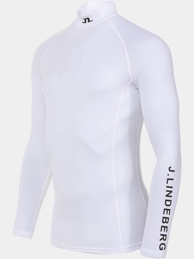 J.Lindeberg Aello Soft Compression Mock Unterzieher weiß