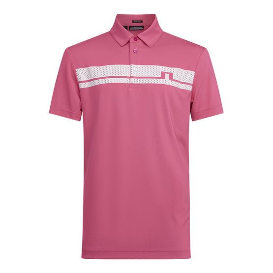 J.Lindeberg Clark Regular Fit Golf Halbarm Polo pink