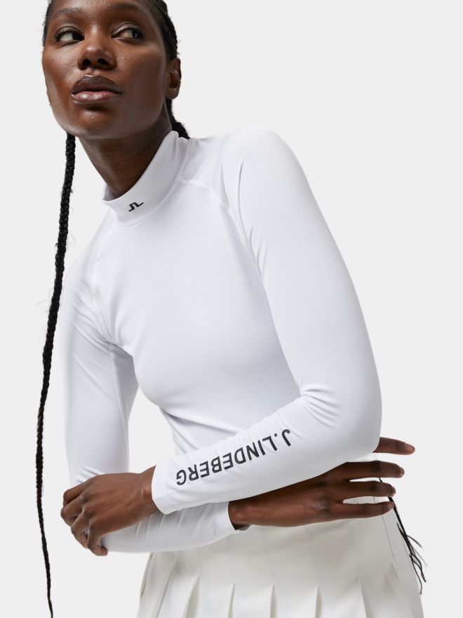 J.Lindeberg Asa Soft Compression Top Mock First layer white
