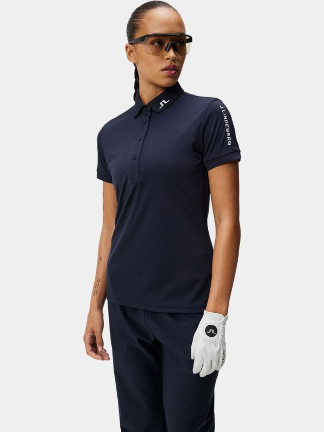 J.Lindeberg Polo Tour Tech s krátkým rukávem námořnictvo