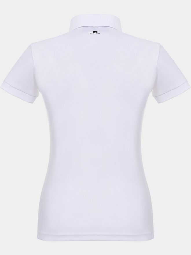 J.Lindeberg Tour Tech Golf Polo Halbarm weiß