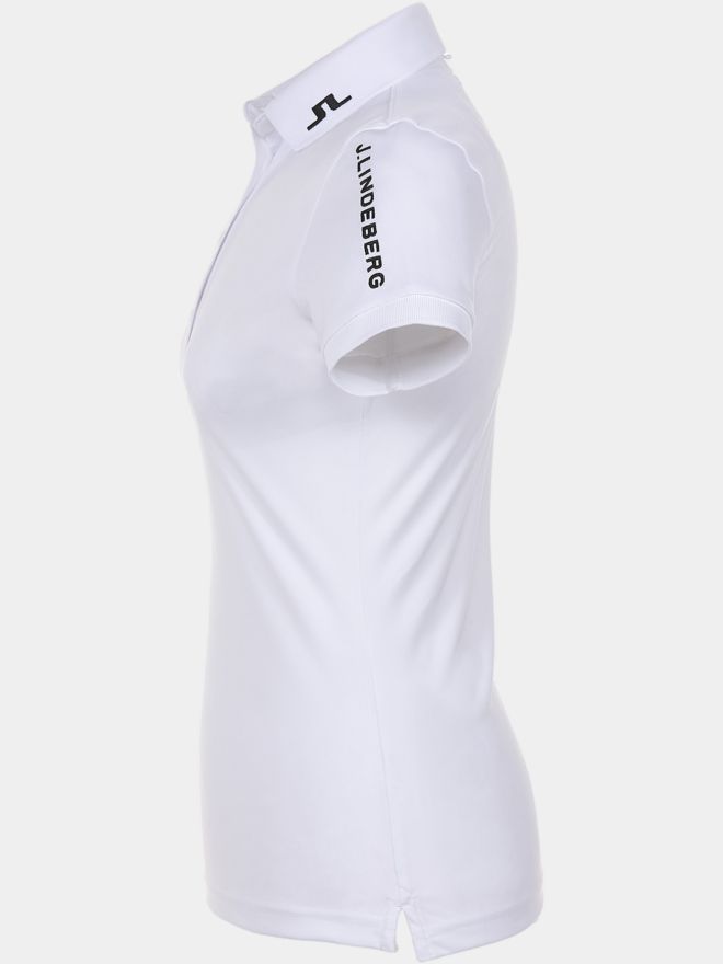 J.Lindeberg Tour Tech Golf Polo Halbarm weiß