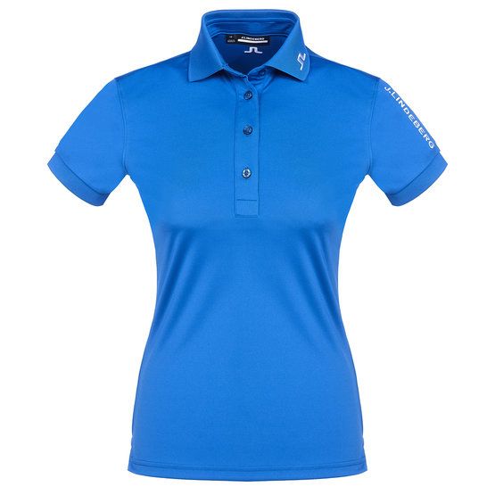 J.Lindeberg Golfová polokošile Tour Tech s polovičním rukávem modrá