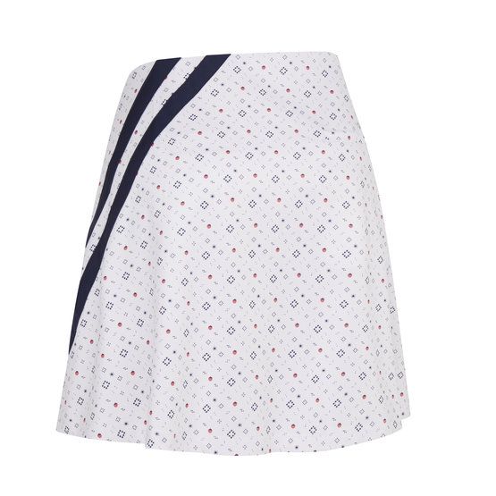 Callaway Allover Geometric Strawberry Skort Short Skort white