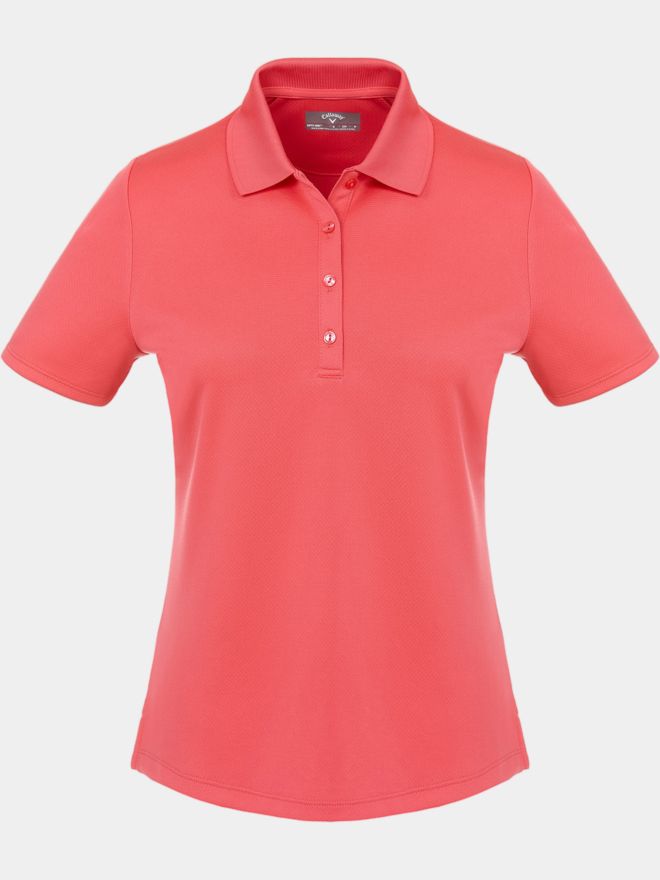 Callaway Swingtech Ladies Solid Polo Halbarm Polo rot