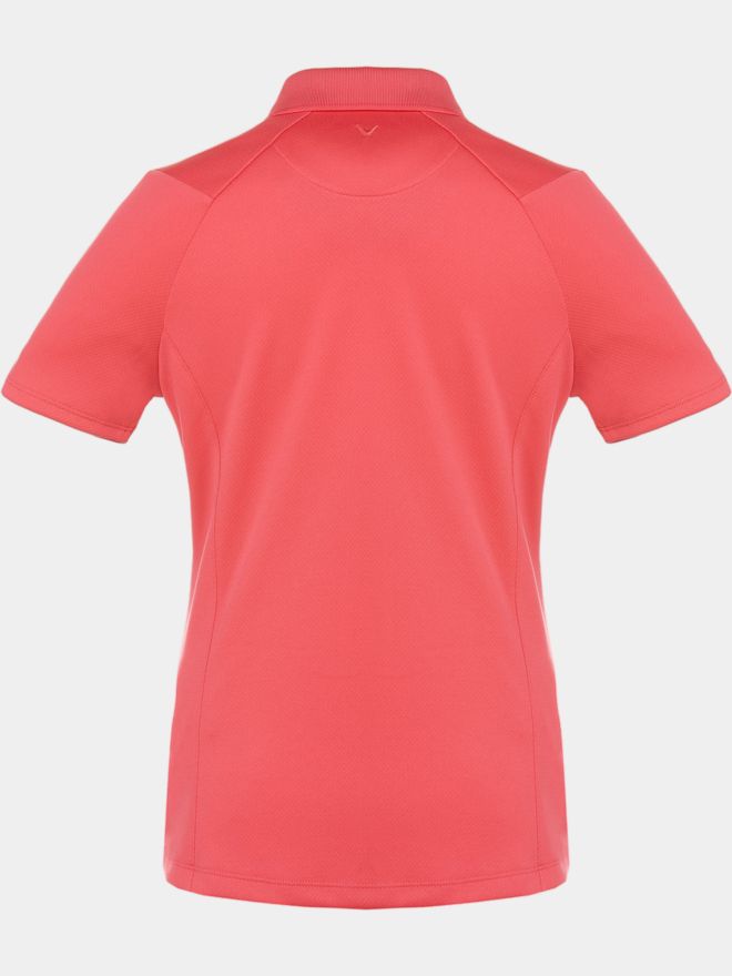 Callaway Swingtech Ladies Solid Polo Halbarm Polo rot