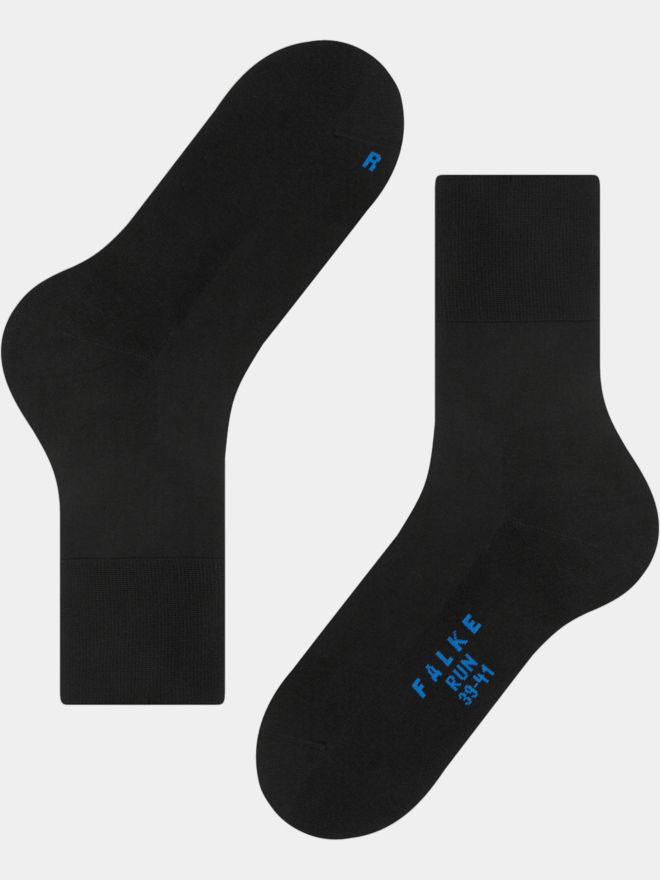 Falke Run Socke schwarz