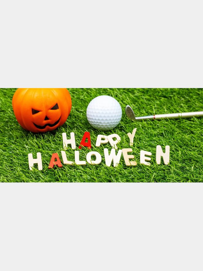 Golf House Gutschein zum Drucken Halloween