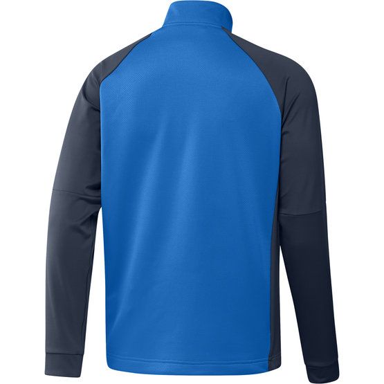 Adidas Color Block Quarter Zip Pullover Stretch Midlayer navy