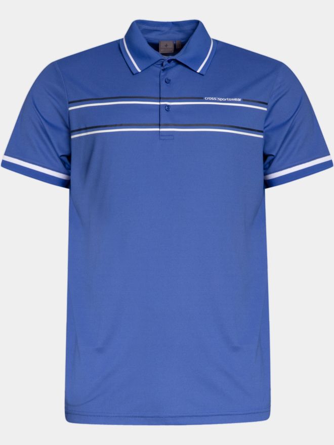Cross M PRIMUS Halbarm Polo blau