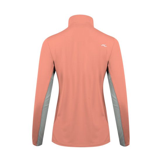 Kjus Sunshine Sport Half-Zip Stretch Unterzieher koralle