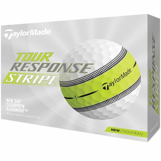 TaylorMade Tour Response Stripe Golfball weiß