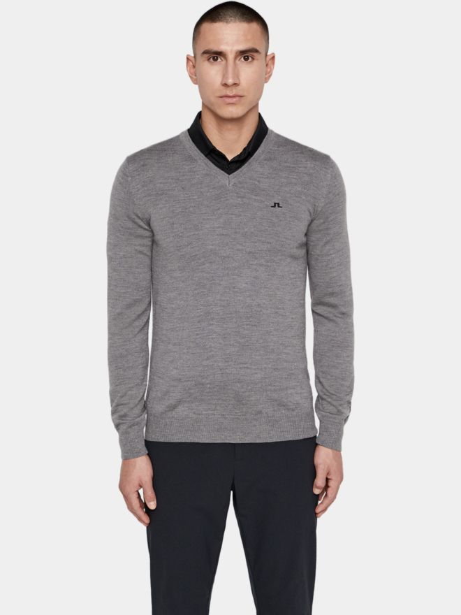 J.Lindeberg Lymann Pullover grau melange